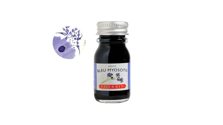 Herbin - 藍色勿忘我 10ml 鋼筆墨水 珍珠彩墨