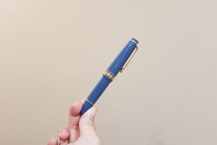 寫樂 - 14K 灰藍 短鋼 口袋鋼筆 | Sailor - "Ayur Blue" / Professional Gear Slim Mini / 14K PG Fountain Pen - 2
