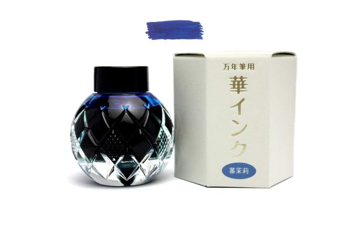 三田三昭堂 - "蕃茉莉"(藍) 55ml 香味鋼筆墨水 | Mita Sanshodo - "Brunfelsia"(Blue) / 55ml / HAHA INK / Scented Fountain Pen Ink