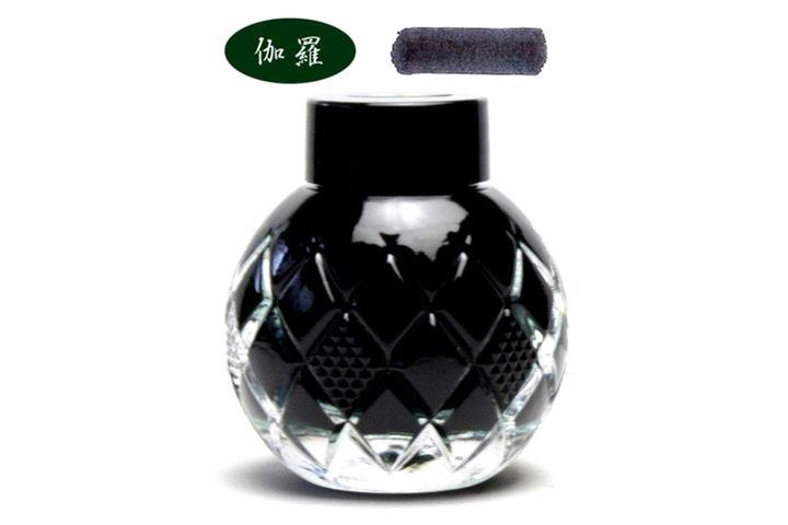 三田三昭堂 - 伽羅 55ml 香味鋼筆墨水 Mita Sanshodo - Kyara (Dark Green)