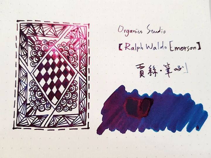 Organics Studio - "Emerson Twilight Blue" 55ml Fountain Pen Ink from the Masters of Writing series | Organics Studio - "Emerson Twilight Blue" / 55ml / Masters of Writing / Fountain Pen Ink - 2
