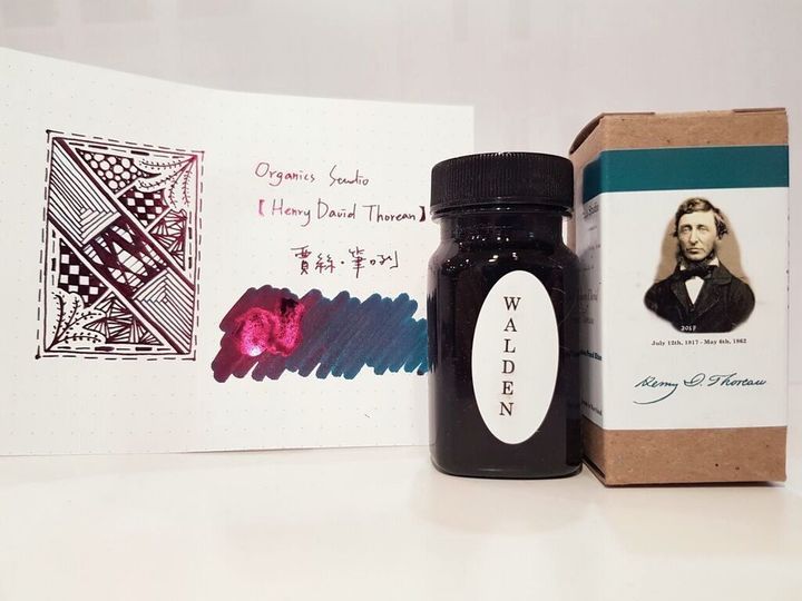Organics Studio - "Henry David Thoreau Teal" 55ml Masters of Writing / Fountain Pen Ink | Organics Studio - "Henry David Thoreau Teal" / 55ml / Masters of Writing / Fountain Pen Ink