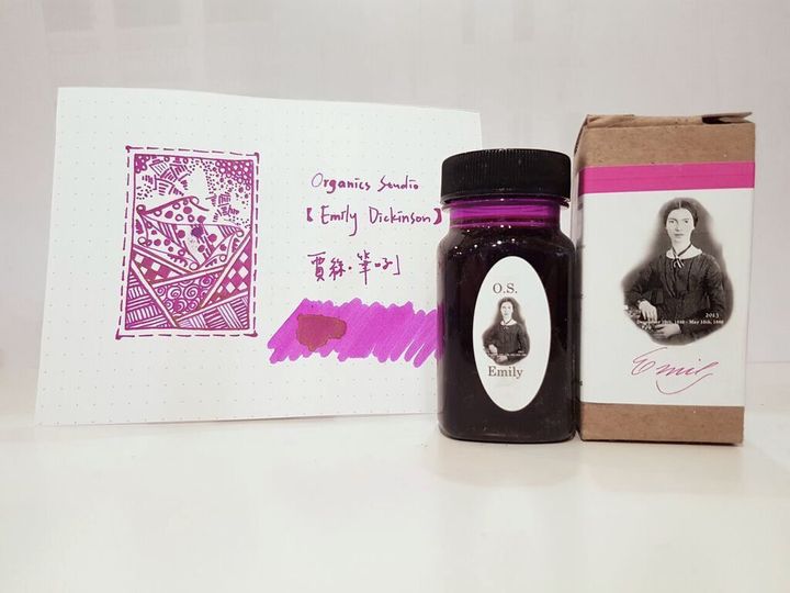 Organics Studio - "Emily Dickinson" 55ml Masters of Writing Fountain Pen Ink | Organics Studio - "Emily Dickinson Bright Pink" / 55ml / Masters of Writing / Fountain Pen Ink