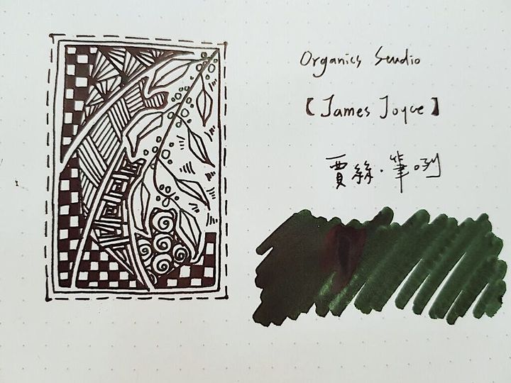 Organics Studio - "James Joyce" 55ml Fountain Pen Ink (Masters of Writing Series) | Organics Studio - "James Joyce Hunter Green" / 55ml / Masters of Writing / Fountain Pen Ink - 2