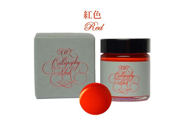 【硃砂紅 沾水筆墨水 25g】KWZ｜平光無粉 書法墨水