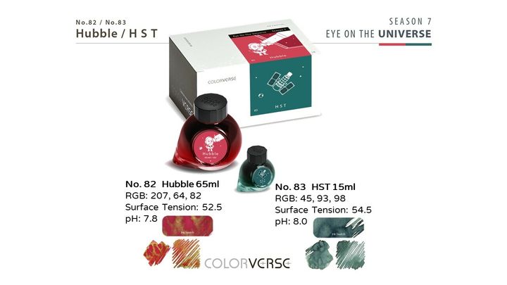 【哈伯與哈伯太空望遠鏡】Colorverse - 82/83 Hubble & HST Set 65ml + 15ml Ink - 2