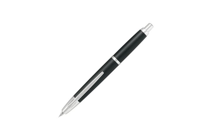 百樂 - 18k 黑色 髮絲紋二十色限定款 無蓋按壓式鋼筆  Limited Capless
