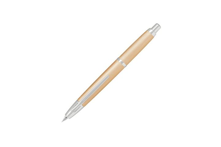 百樂 - 18k 香檳金 髮絲紋二十色限定款 無蓋按壓式鋼筆 Limited Capless