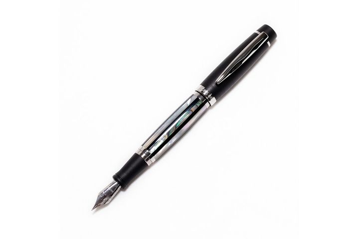 OPUS 88 - Shell striped mother-of-pearl Fountain Pen dual-use card