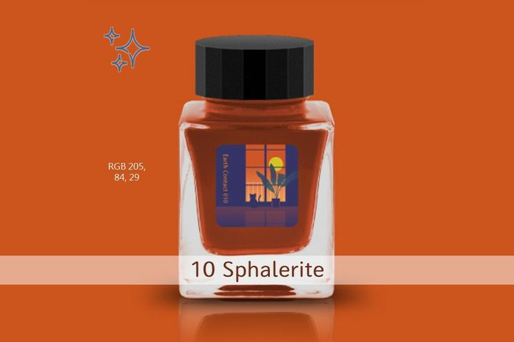 Tono & Lims - 10 閃鋅礦 Sphalerite | Earth Contact 寶石閃粉系列 30ml 鋼筆墨水 Shimmer