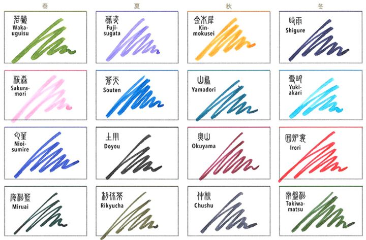 寫樂 - 利休茶 20ml 四季織 四季彩鋼筆墨水 | Sailor - RIKYUCHA / 20ml / Shikiori / Fountain Pen Ink - 2
