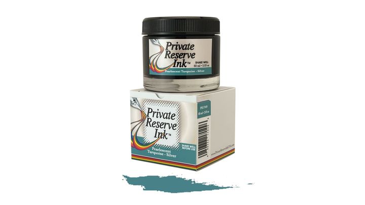 PR - 藍綠色 60ml 珠光閃粉鋼筆墨水 | Private Reserve - "Turquoise" / 60ml / Pearlescent / Fountain Pen Ink