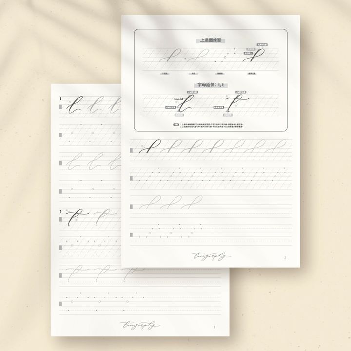 Teregraphy - 沾水筆摩登體 小寫 Modern Calligraphy | 英文書法沾水筆字帖 - 2