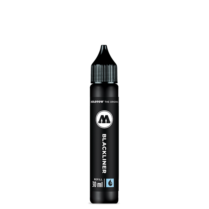 魔路塗 - 代針黑色墨水補充液 Blackliner 30ml Refill - 2