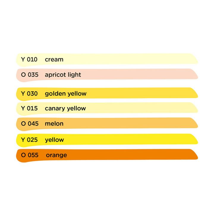 魔路塗 - 黃橘色系 水性繪圖麥克筆 Sketcher Yellow Orange - 2