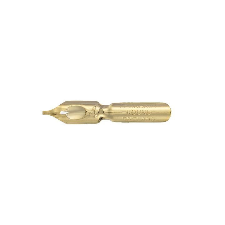 李奧納德 Leonardt - 金色平尖4號 Round 0.95mm | Flex Dip Pen Copperplate 彈性尖 點尖