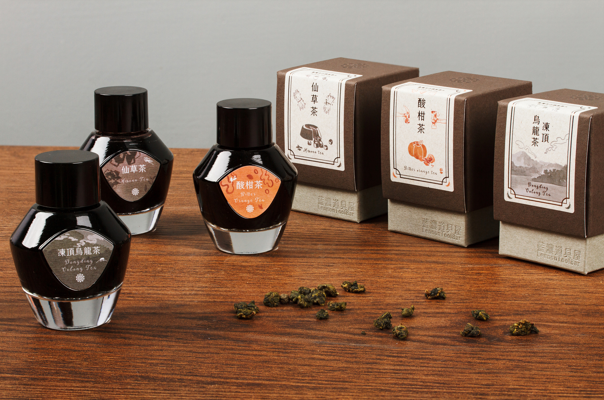 藍濃道具屋 - 仙草茶 台灣茶 35ml 鋼筆墨水 - 4