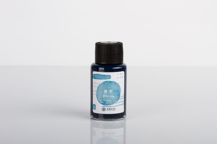 藍濃道具屋 - 青空 30ml 防水大氣色 鋼筆墨水 