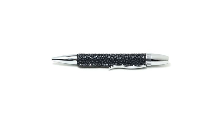 Penmode 三上工房 - 珍珠魚皮 鹿皮 旋轉式原子筆