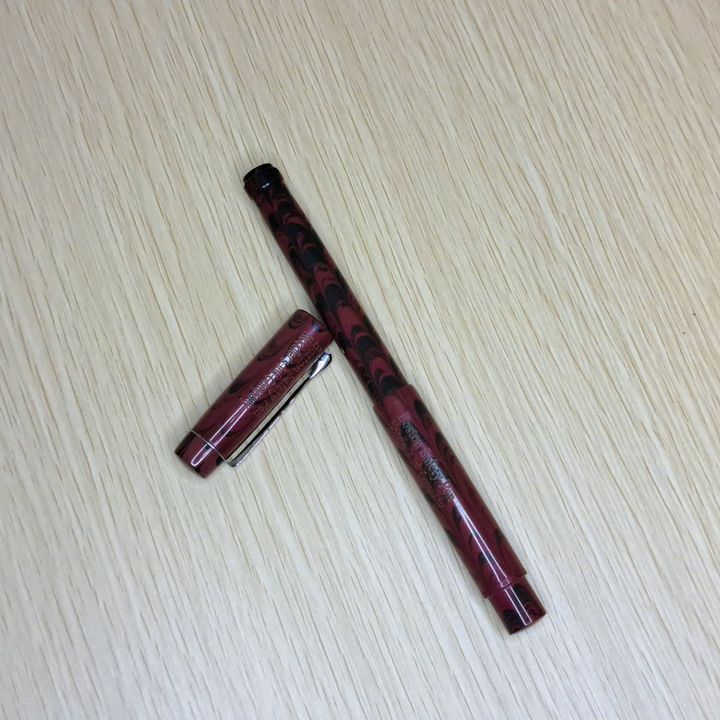 鯰魚 - 紅黑硬橡膠彈性尖安全筆 鋼筆 Red Black Ebonite Safety Pen
