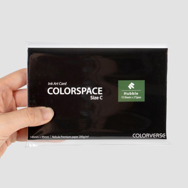 【色彩小宇宙白墨著色卡 哈伯主題 C尺寸】Colorverse - Colorspace size C Hubble 30 Sheets Swatch