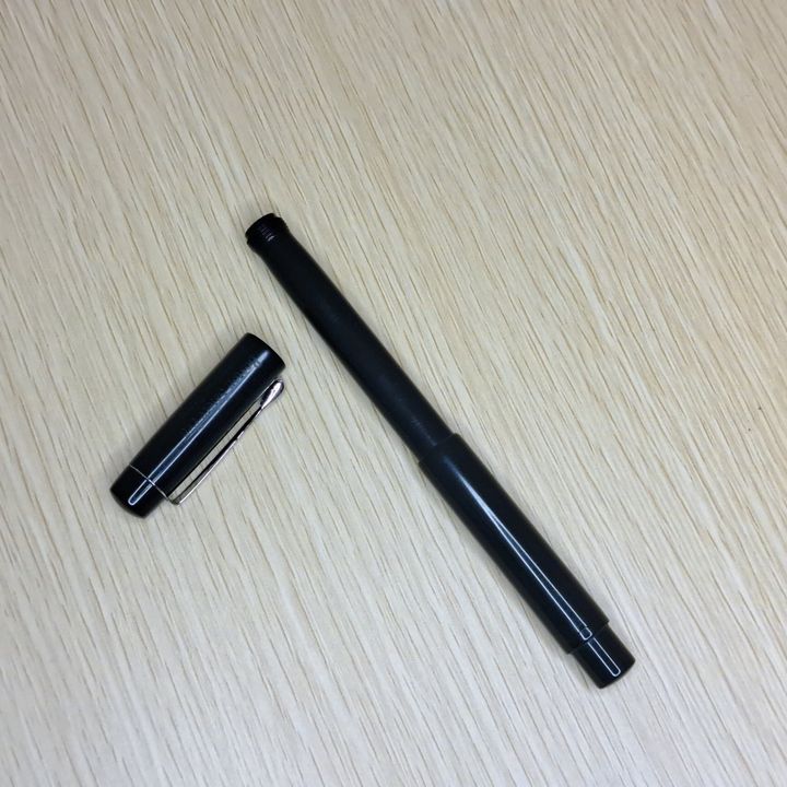 鯰魚 - 全黑硬橡膠彈性尖安全筆 鋼筆 Black Ebonite Boston Safety Pen - 2