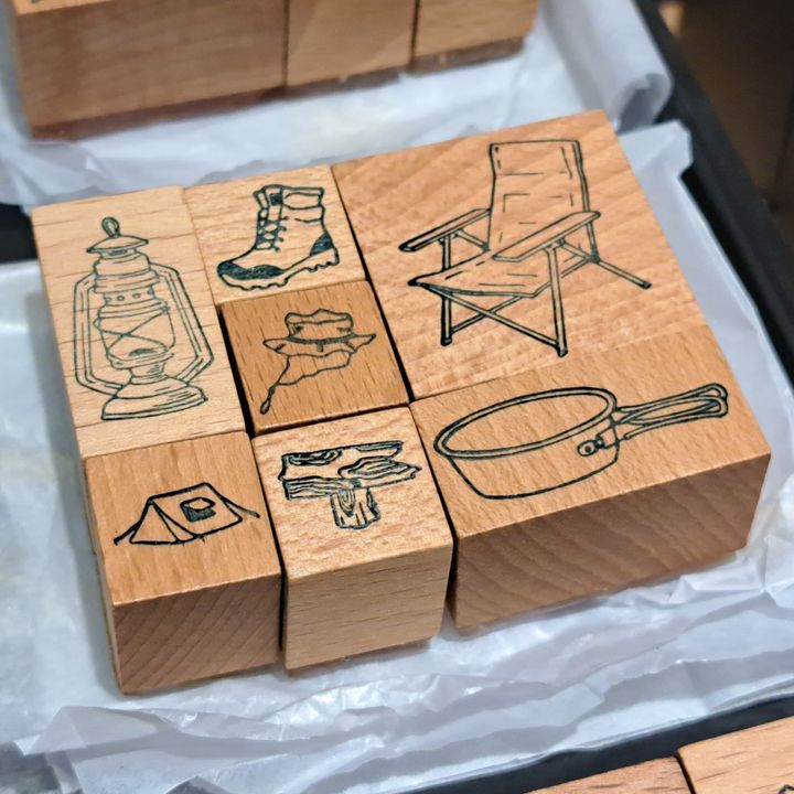藍濃道具屋 - 印章 手帳露營系列 I