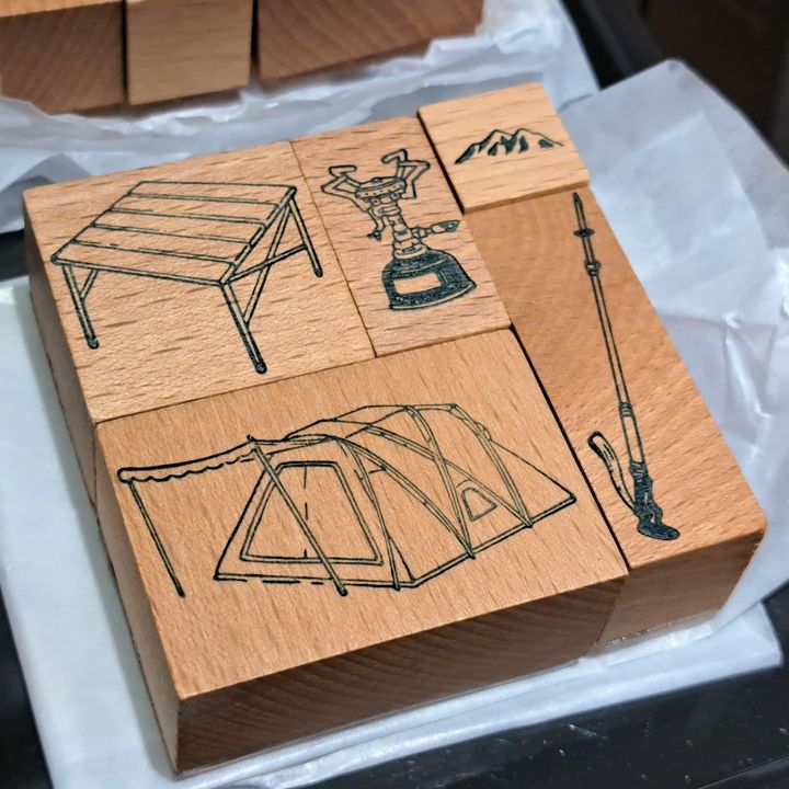 藍濃道具屋 - 印章 手帳露營系列 II