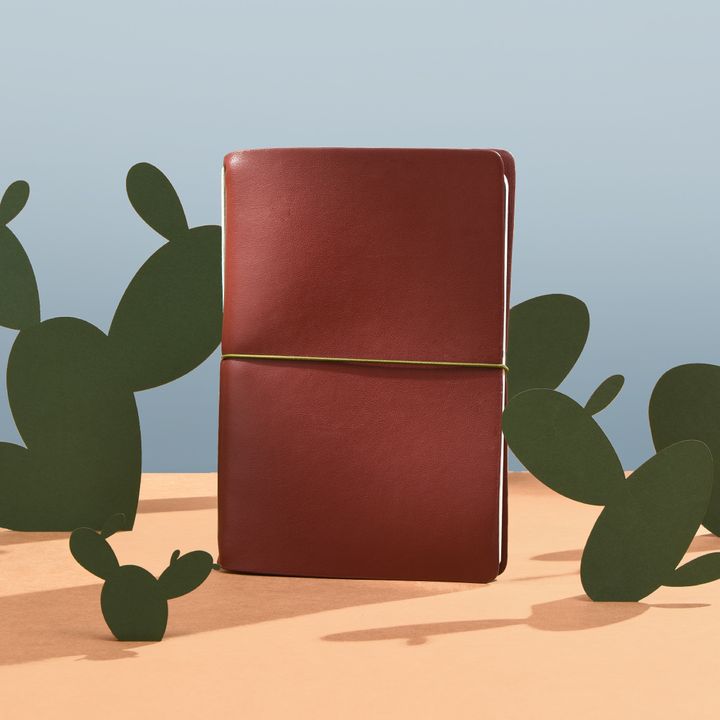 Endless - Burgundy Explorer Series B6 Notebook (Vegan Cactus Leather)