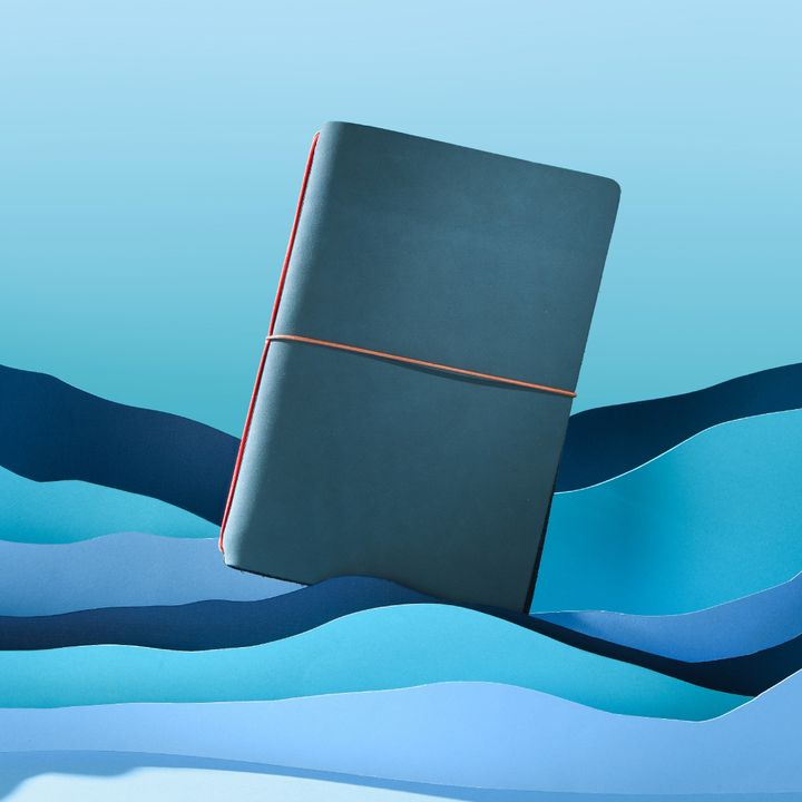 Endless - Blue Explorer Series B6 Notebook (Top Full Grain Leather)