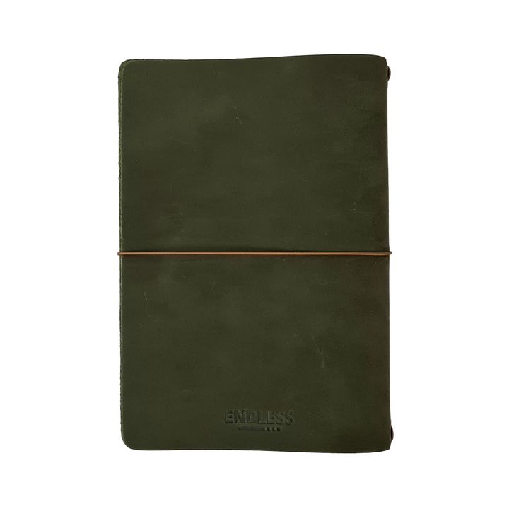 Endless - Green Explorer Series B6 Notebook (Top Grade Full Grain Leather) - 2