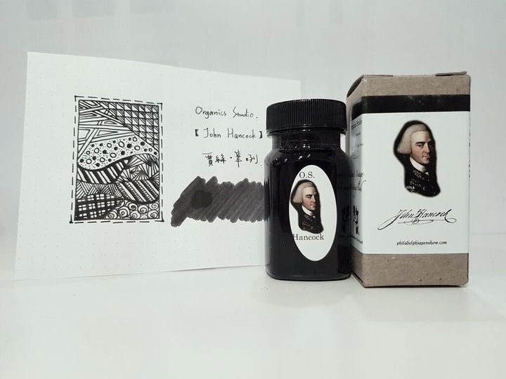 Organics Studio -"John Hancock" 55ml Masters of Writing Fountain Pen Ink | Organics Studio -"John Hancock Black" / 55ml / Masters of Writing / Fountain Pen Ink