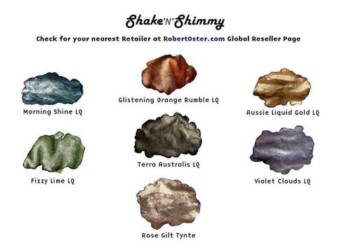 Robert Oster - 閃粉墨水 50ml Shake 'N' Shimmy Shimmering Glistening 鋼筆墨水 - 2