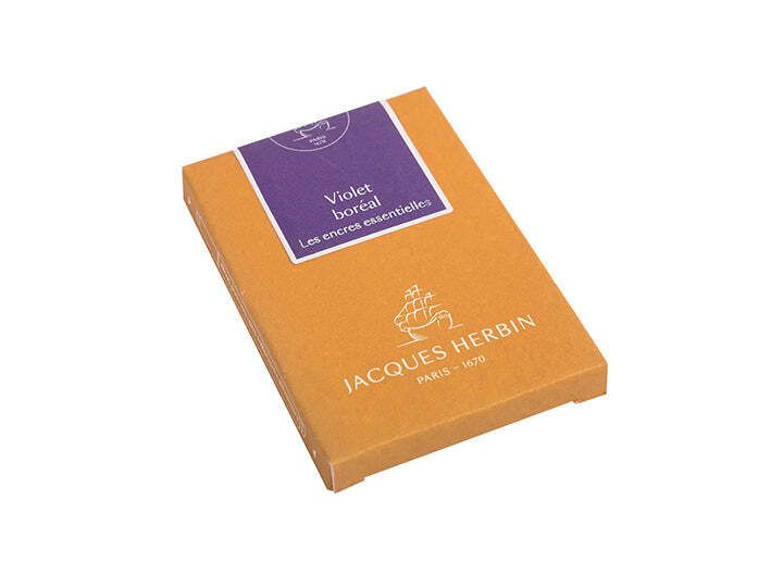 Jacques Herbin - 北方紫羅蘭 歐規長卡水 七支裝 每支1.35ml 鋼筆墨水