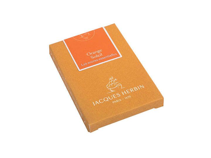 Jacques Herbin - 落日橘 歐規長卡水 七支裝 每支1.35ml 鋼筆墨水