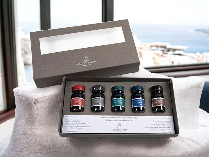 Jacques Herbin - 1670 Glitter Fountain Pen Ink Gift Box 10ml