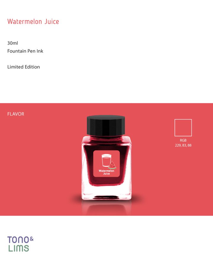 Tono & Lims - 西瓜 香味墨水 | 友誼系列 - 2
