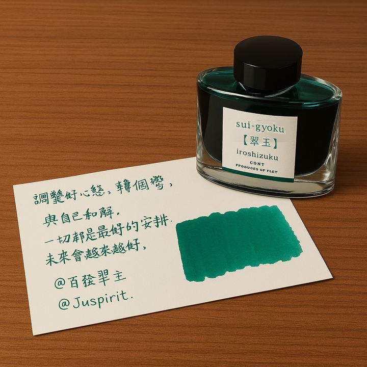 百樂 - 翠玉 50ml 色彩雫鋼筆墨水 