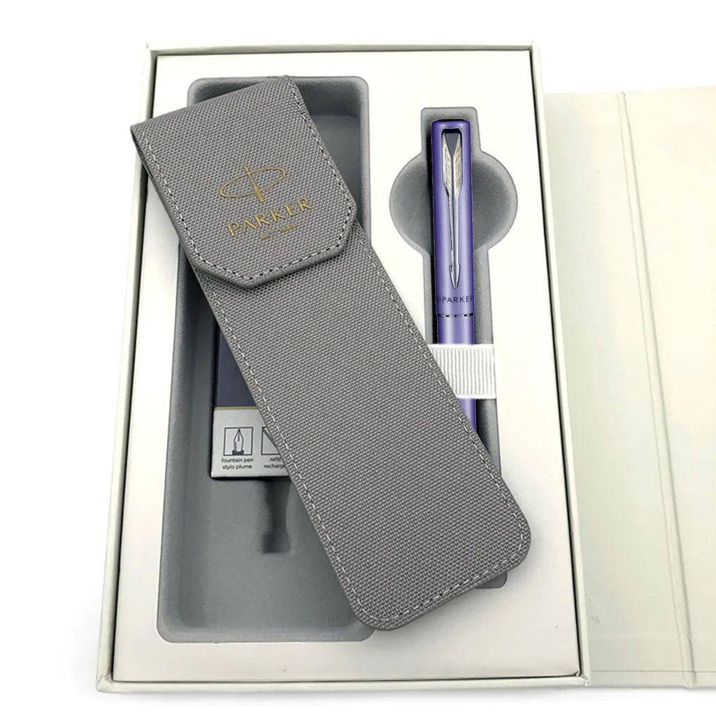威雅 銀河紫 鋼筆 布套卡水禮盒