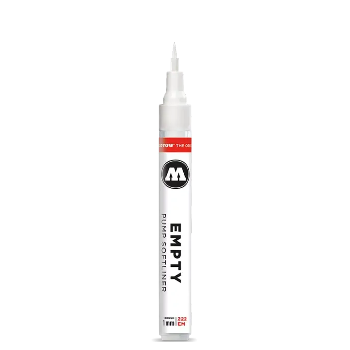 魔路塗 - 222EM 軟細尖空筆管1mm / 8.5ml - 2