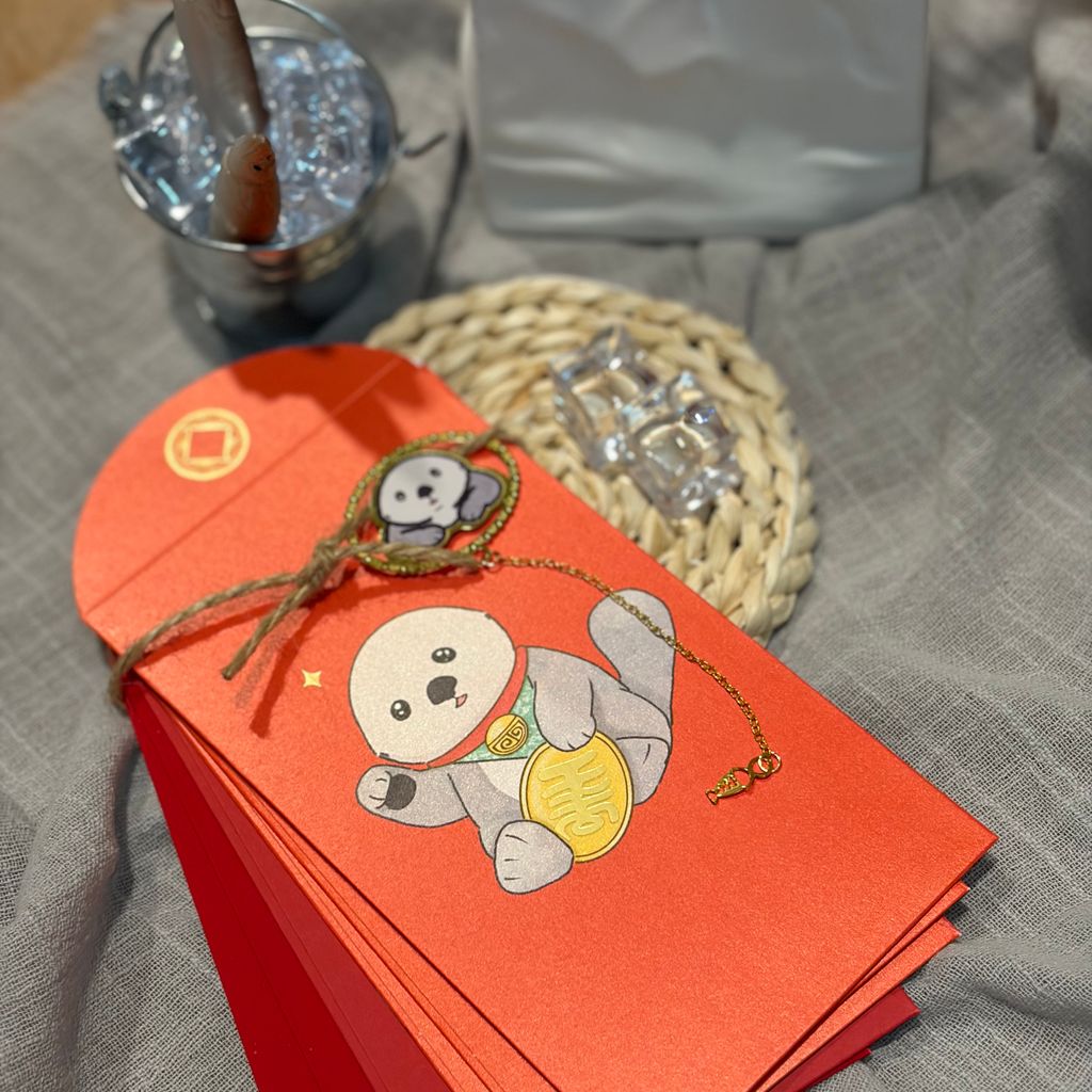 Speechless Otter 傻眼瀨 紅包袋 厚磅紙質側面厚度展示