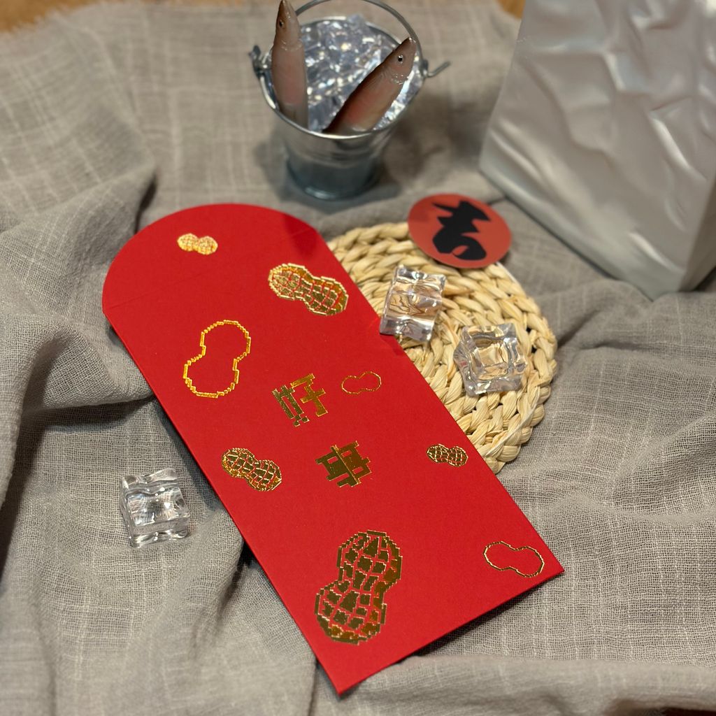 Speechless Otter 傻眼瀨 純燙金紅包袋 滿版吉祥圖騰設計