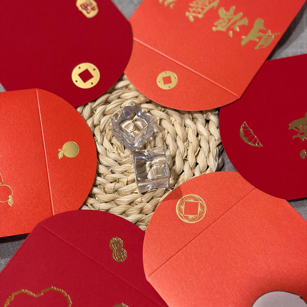 Speechless Otter 傻眼瀨 紅包袋背面品牌Logo與封口細節