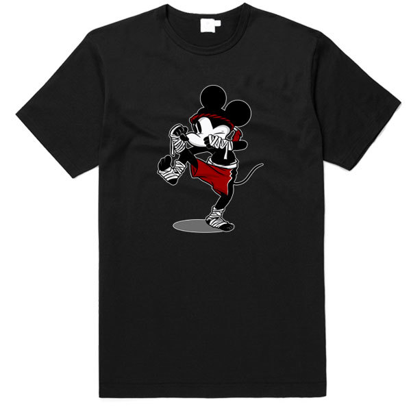 [Black/White] Muay Thai Mickey T-Shirt – myEvIv.com | Online Graphic T ...