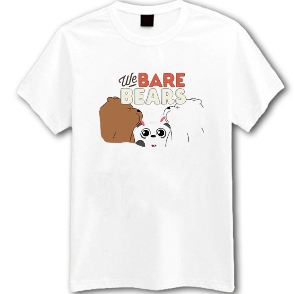 We Bare Bears Fight White T-Shirt – myEvIv.com | Online Graphic T-Shirt  Store