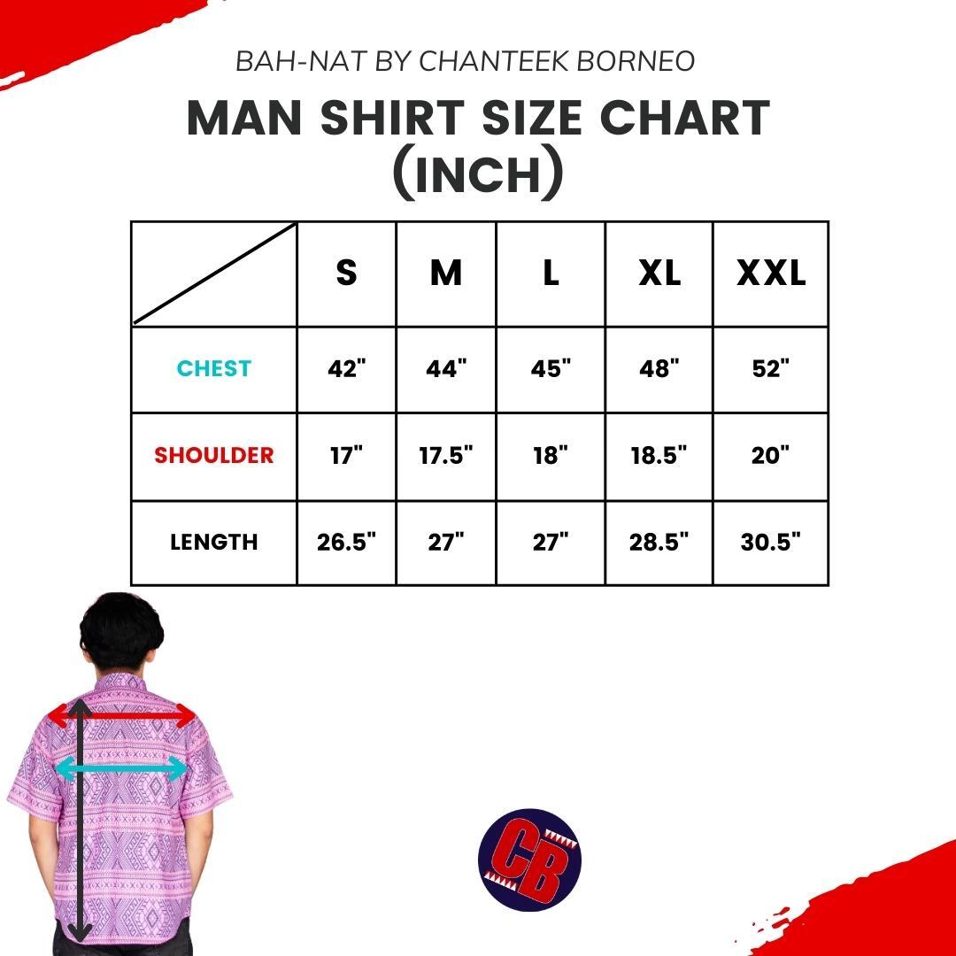 MAN SHIRT SIZE CHART