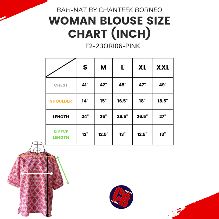 F2-23ori06-PINK WOMAN BLOUSE SIZE CHART