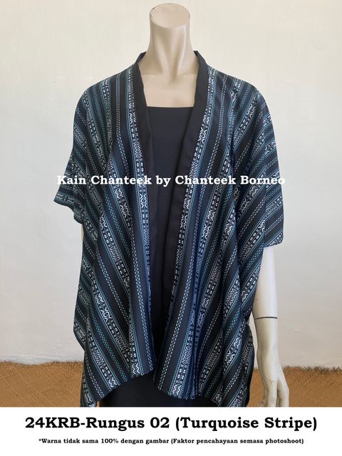 24KRB-RGS02 Turquoise Stripe