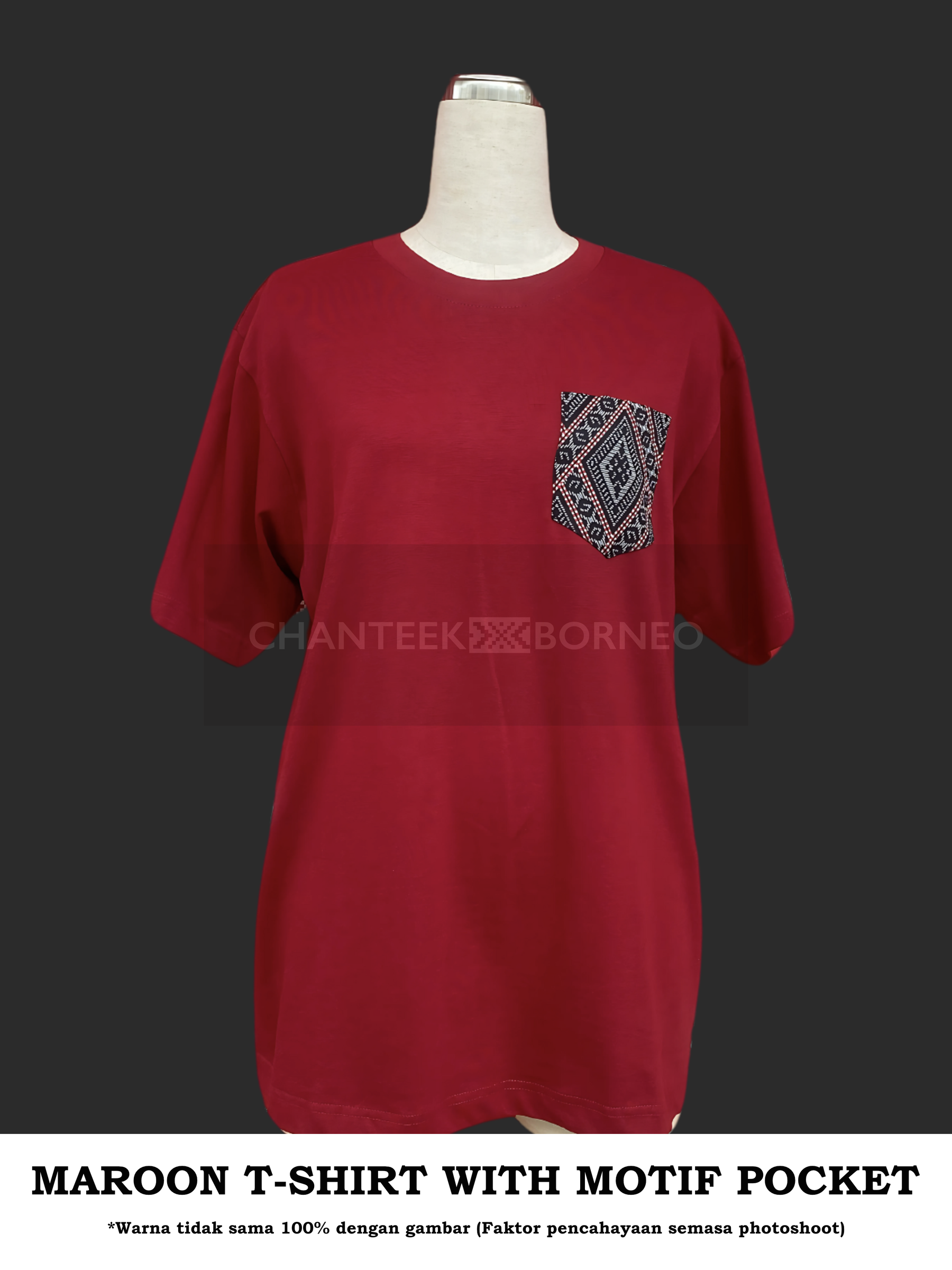 MAROON SHIRT BADDU BLACK