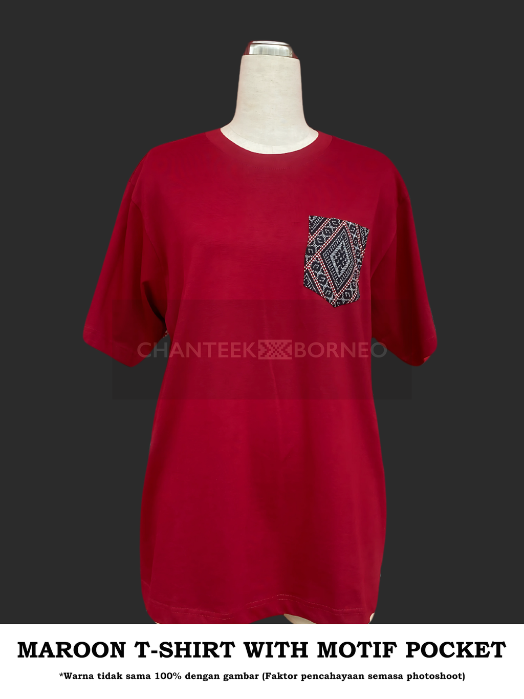 MAROON SHIRT BADDU BLACK